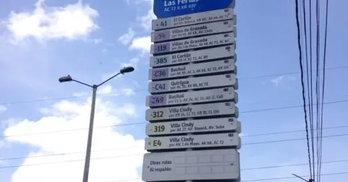 PARADERO SITP BARRIO LAS FERIAS  157A04